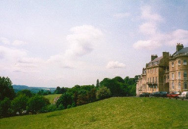 Lansdown Crescent and the hills towards Bristol (Aug 2000)