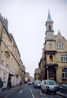 The line of the medieval Bath's northern city wall, (picture: 2000)