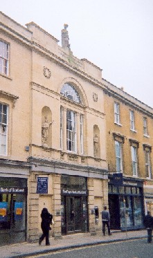 One of Bath's earliest shopping malls - in Quiet Street, now the entrance to the Eastern Eye Indian restaurant.